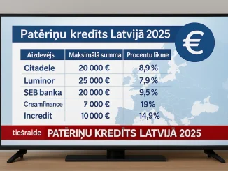 Patēriņu kredīts Latvijā 2025