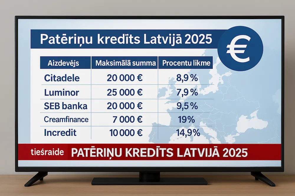 Patēriņu kredīts Latvijā 2025